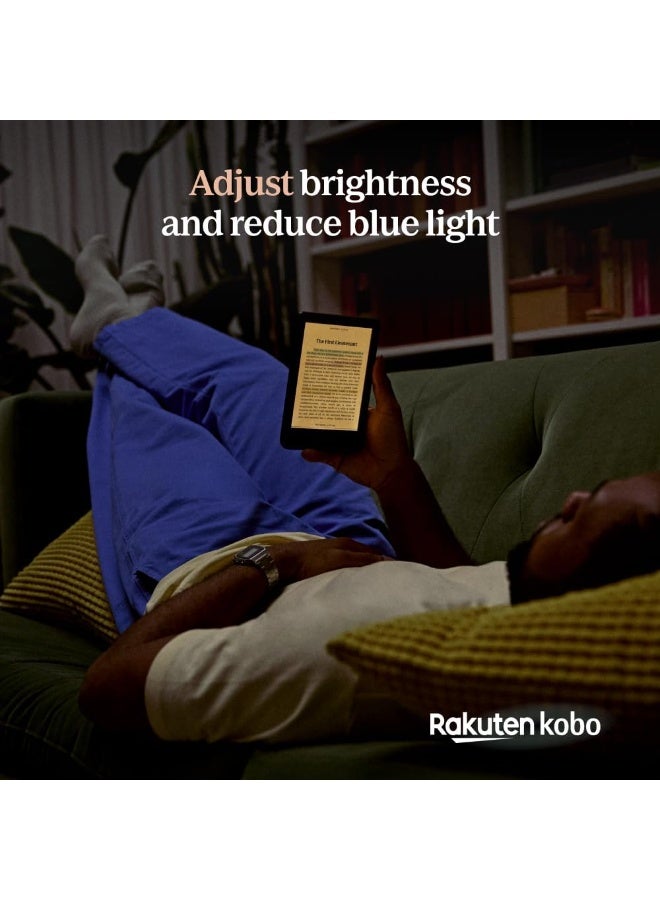 كوبو قارئ الكتب الإلكترونية Kobo Clara Colour | شاشة E Ink ملونة مقاس 6 بوصات خالية من الوهج | وضع داكن | مقاوم للماء | يدعم الكتب الصوتية | سعة تخزين 16 جيجابايت | أسود - Image 4